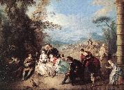 PATER, Jean Baptiste Joseph Concert Champetre oil painting reproduction